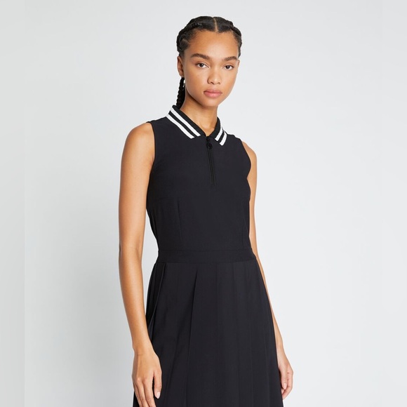 Tory Burch Dresses & Skirts - Tory Birch Golf ⛳️ Black Sleeveless Dress with Striped Collar